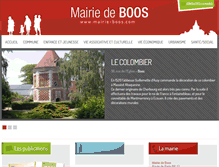 Tablet Screenshot of mairie-boos.com